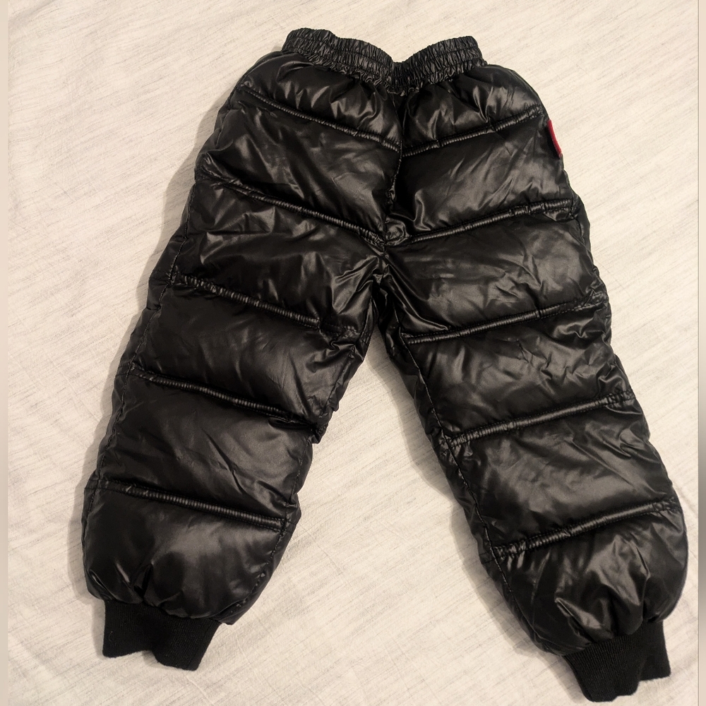 Onekid Kids Black Puffer Snow Pants